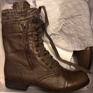STEVE MADDEN JAAX Cognac Leather Boots 👢